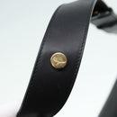 Salvatore Ferragamo Shoulder Bag Leather Black Gold Auth 89092-18