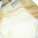 PRADA Hand Bag Nylon 2way Cream Silver Auth 89096-10