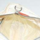 PRADA Hand Bag Nylon 2way Cream Silver Auth 89096-20