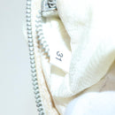 PRADA Hand Bag Nylon 2way Cream Silver Auth 89096-11