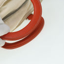 PRADA Hand Bag Nylon 2way Cream Silver Auth 89096-7