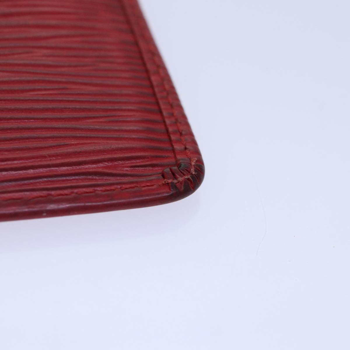 LOUIS VUITTON Epi Pochette Cles Coin Purse Red M63807 LV Auth 89105