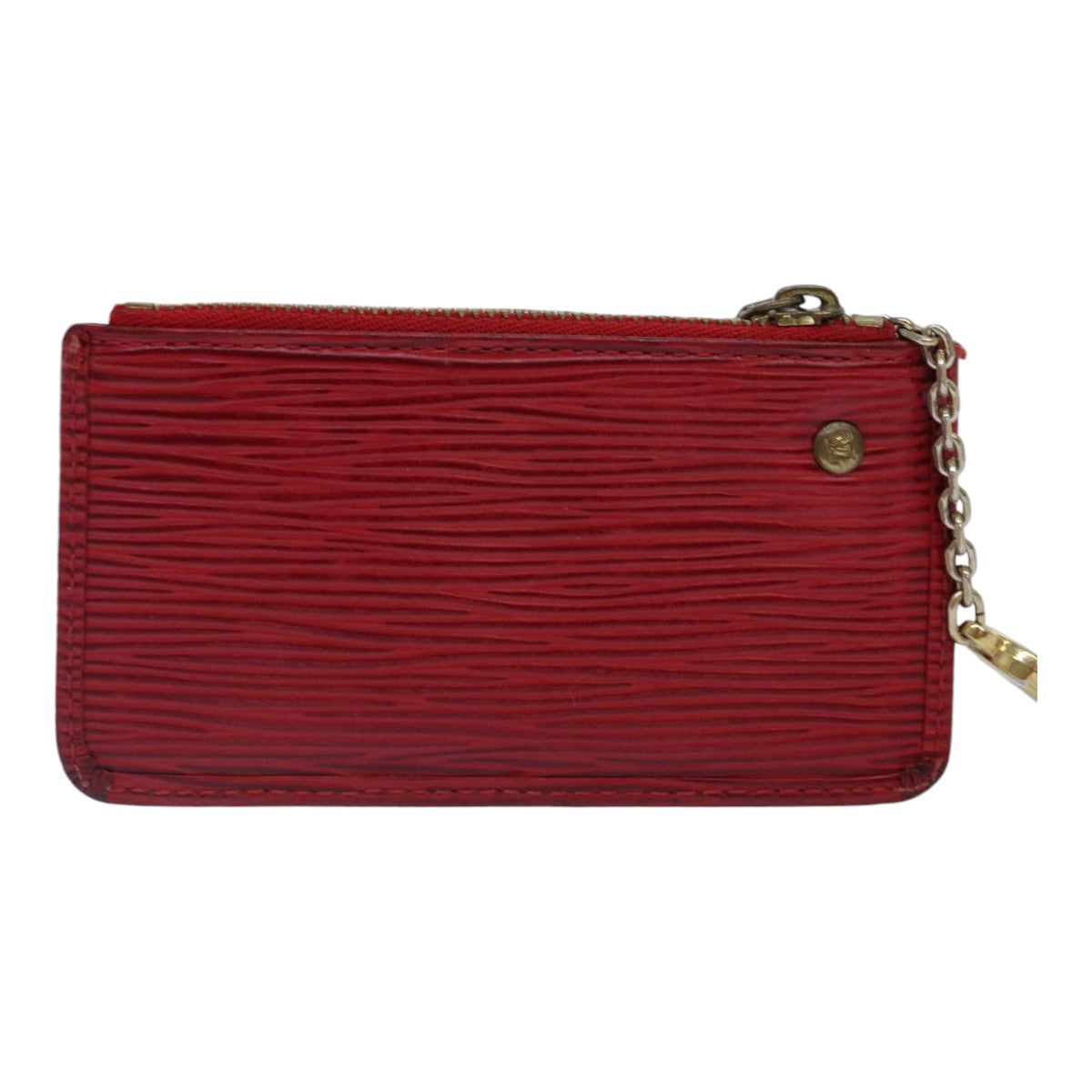 LOUIS VUITTON Epi Pochette Cles Coin Purse Red M63807 LV Auth 89105 - 0