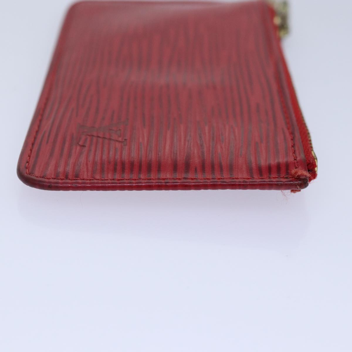 LOUIS VUITTON Epi Pochette Cles Coin Purse Red M63807 LV Auth 89105