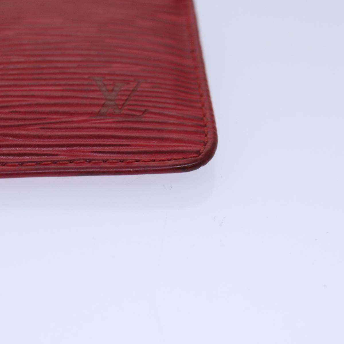 LOUIS VUITTON Epi Pochette Cles Coin Purse Red M63807 LV Auth 89105