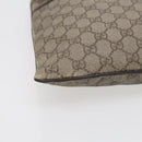 GUCCI GG Supreme Shoulder Bag PVC Leather Beige Silver 141626 Auth 89139-10