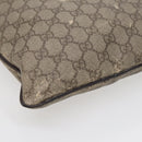 GUCCI GG Supreme Shoulder Bag PVC Leather Beige Silver 141626 Auth 89139-12