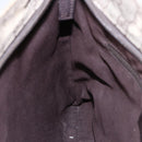 GUCCI GG Supreme Shoulder Bag PVC Leather Beige Silver 141626 Auth 89139-18