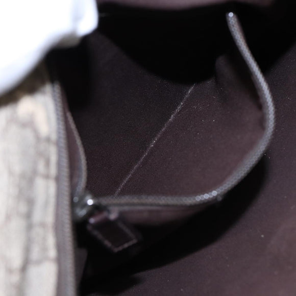 GUCCI GG Supreme Shoulder Bag PVC Leather Beige Silver 141626 Auth 89139