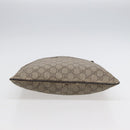 GUCCI GG Supreme Umhängetasche PVC Leder Beige Silber 141626 Auth 89139-5