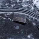 GUCCI Bamboo Shoulder Bag Leather 2way Black Gold 001 1638 2058 Auth 89140-17