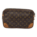 LOUIS VUITTON Monogram Compiegne 28 Clutch Bag M51845 LV Auth 89172-2