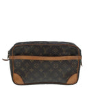 LOUIS VUITTON Monogram Compiegne 28 Clutch Bag M51845 LV Auth 89178-13
