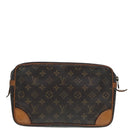 LOUIS VUITTON Monogram Compiegne 28 Clutch Bag M51845 LV Auth 89178-2