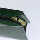 LOUIS VUITTON Epi Trousse Crete Pouch Green M48404 LV Auth 89183-9