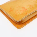 LOUIS VUITTON Vernis Lexington Accessory Pouch Lime Yellow M91058 LV Auth 89184-16