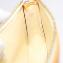 LOUIS VUITTON Vernis Lexington Accessory Pouch Lime Yellow M91058 LV Auth 89184-21