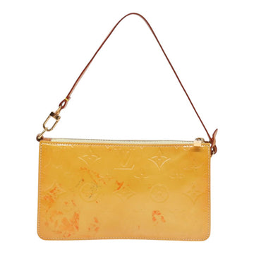 LOUIS VUITTON Vernis Lexington Accessory Pouch Lime Yellow M91058 LV Auth 89184 - 0