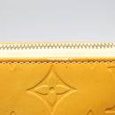 LOUIS VUITTON Vernis Lexington Accessory Pouch Lime Yellow M91058 LV Auth 89184-7