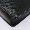 LOUIS VUITTON Epi Pochette Homme Clutch Bag Black Noir M52522 LV Auth 89187-15
