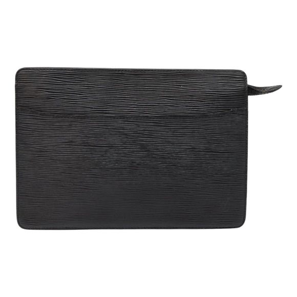 LOUIS VUITTON Epi Pochette Homme Clutch Tasche Schwarz Noir M52522 LV Auth 89187