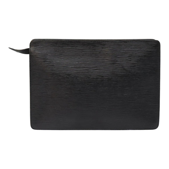 LOUIS VUITTON Epi Pochette Homme Clutch Bag Black Noir M52522 LV Auth 89187