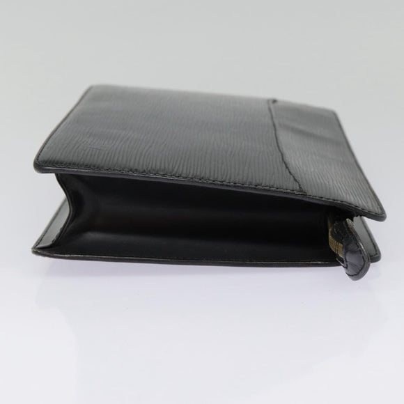 LOUIS VUITTON Epi Pochette Homme Clutch Tasche Schwarz Noir M52522 LV Auth 89187