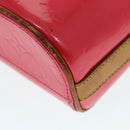 LOUIS VUITTON Monogram Vernis Sullivan Vertical Bag Pink M91259 LV Auth 89190-16
