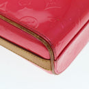 LOUIS VUITTON Monogram Vernis Sullivan Vertical Bag Pink M91259 LV Auth 89190-17