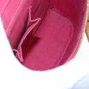 LOUIS VUITTON Monogram Vernis Sullivan Vertical Bag Pink M91259 LV Auth 89190-11