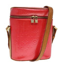 LOUIS VUITTON Monogram Vernis Sullivan Vertical Bag Pink M91259 LV Auth 89190-1
