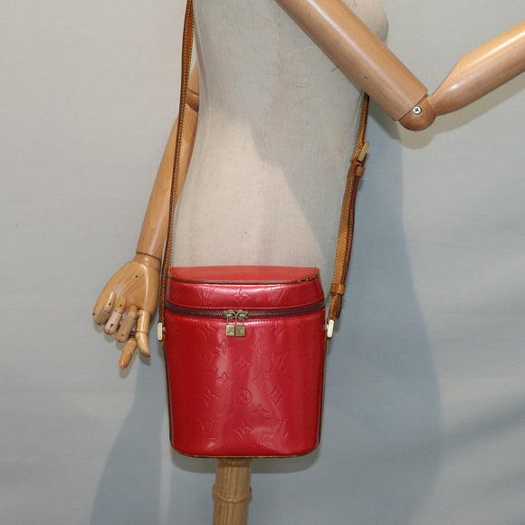 LOUIS VUITTON Monogram Vernis Sullivan Vertical Bag Rosa M91259 LV Auth 89190