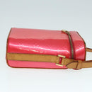 LOUIS VUITTON Monogram Vernis Sullivan Vertical Bag Pink M91259 LV Auth 89190-3