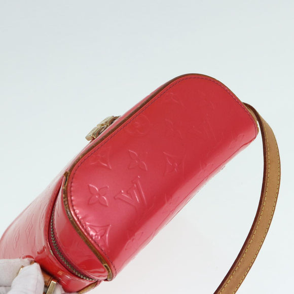 LOUIS VUITTON Monogram Vernis Sullivan Vertical Bag Pink M91259 LV Auth 89190