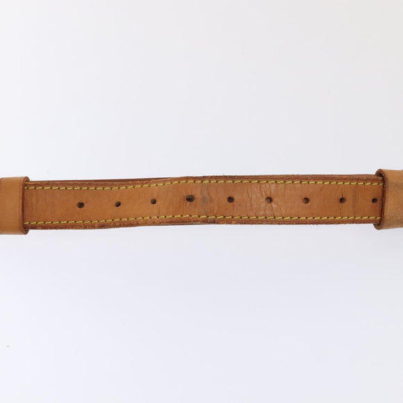 LOUIS VUITTON Adjustable Shoulder Strap Leather 31.5""-38.2"" Beige Auth 89208