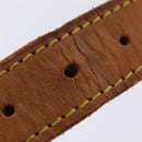 LOUIS VUITTON Adjustable Shoulder Strap Leather 31.5""-38.2"" Beige Auth 89208-11