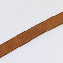 LOUIS VUITTON Adjustable Shoulder Strap Leather 31.5""-38.2"" Beige Auth 89208-12