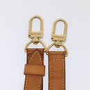 LOUIS VUITTON Adjustable Shoulder Strap Leather 31.5""-38.2"" Beige Auth 89208-6