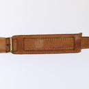 LOUIS VUITTON Adjustable Shoulder Strap Leather 31.5""-38.2"" Beige Auth 89208-8