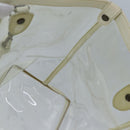 BURBERRY Blue Label Shoulder Bag Vinyl Clear White gold Auth 89239-17