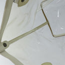 BURBERRY Blue Label Shoulder Bag Vinyl Clear White gold Auth 89239-12