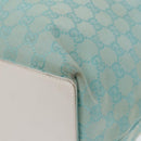 GUCCI GG Canvas Tote Bag Light Blue White Gold 002 1097 Auth 89242-10