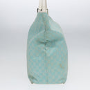 GUCCI GG Canvas Tote Bag Light Blue White Gold 002 1097 Auth 89242-4