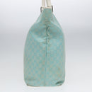 GUCCI GG Canvas Tote Bag Light Blue White Gold 002 1097 Auth 89242-5