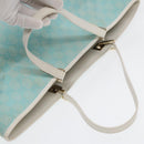 GUCCI GG Canvas Tote Bag Light Blue White Gold 002 1097 Auth 89242-6