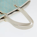 GUCCI GG Canvas Tote Bag Light Blue White Gold 002 1097 Auth 89242-7