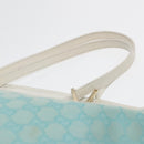 GUCCI GG Canvas Tote Bag Light Blue White Gold 002 1097 Auth 89242-8