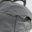 PRADA Hand Bag Nylon 2way Silver Gray Auth 89250-14