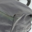PRADA Hand Bag Nylon 2way Silver Gray Auth 89250-16