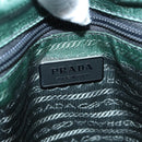 PRADA Hand Bag Nylon 2way Silver Gray Auth 89250-18